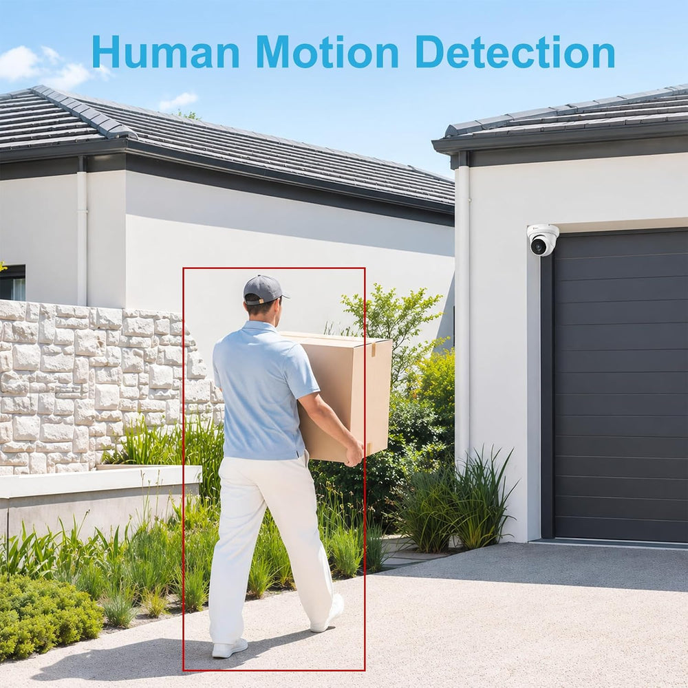 Anpviz 4MP PoE IP Turret Security Wired Camera Audio for Outdoor Indoor