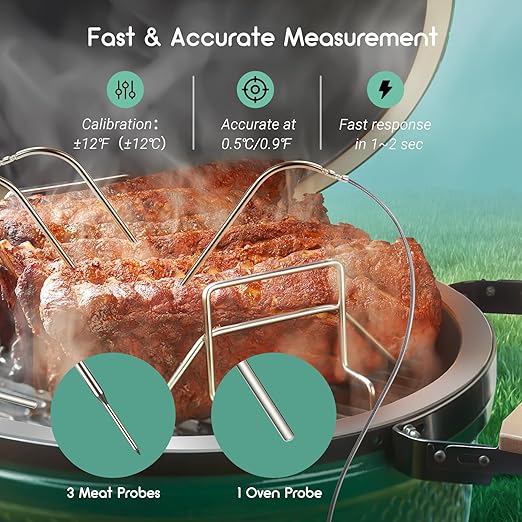Wi-Fi & Bluetooth BBQ Smoker Temperature Controller