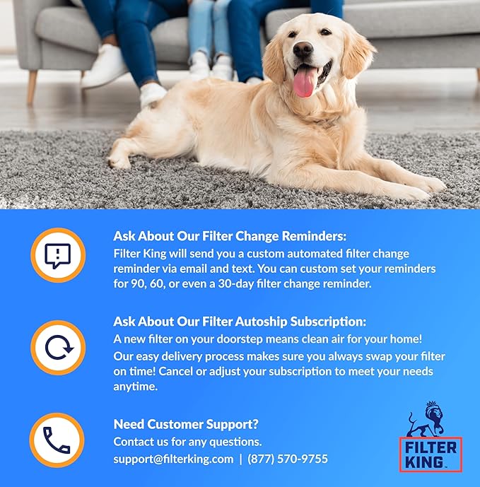 Filter King 4x18x1 Air Filter | 4-PACK | MERV 8 HVAC Pleated A/C Furnace