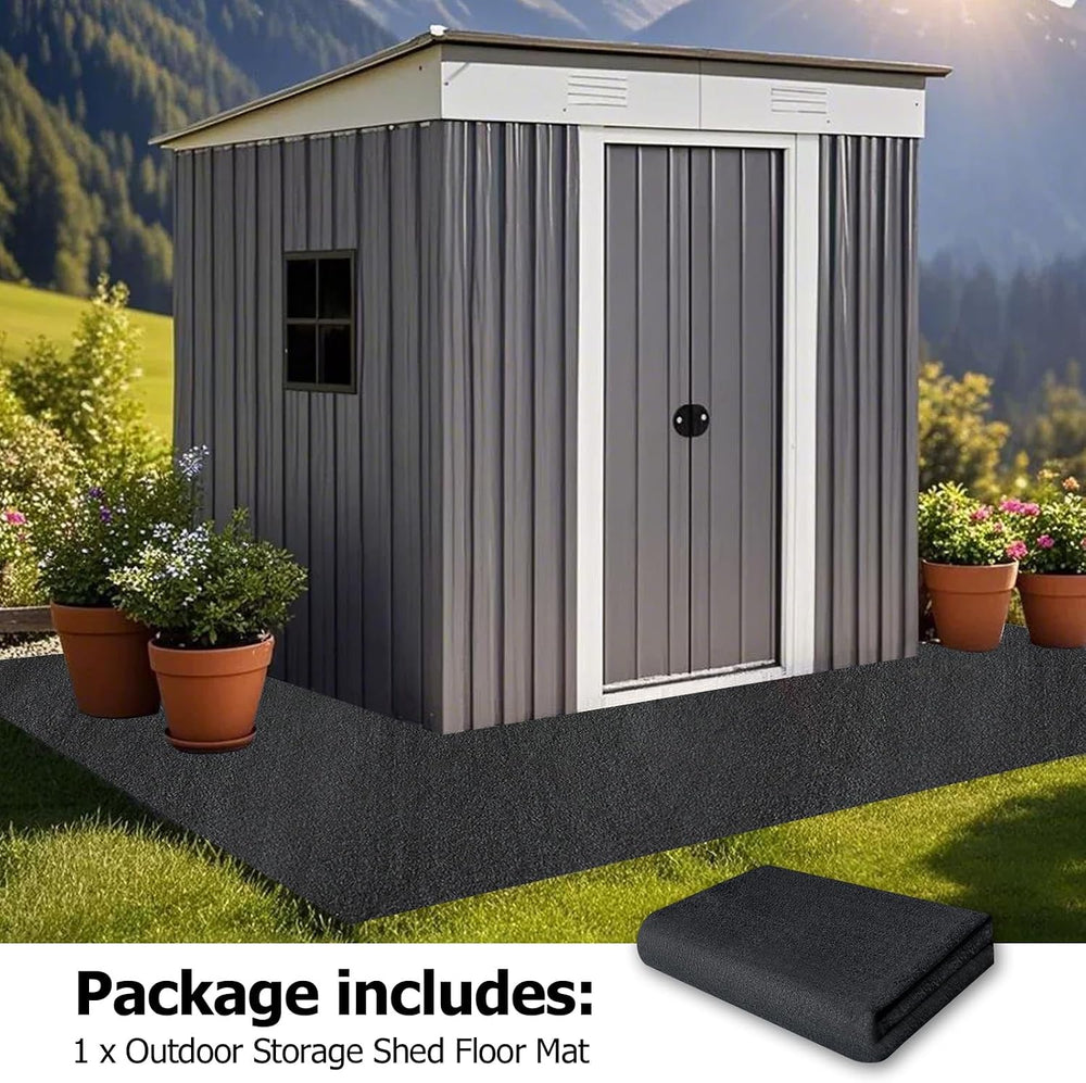 8.2x10.2FT Outdoor Storage Shed Floor Mat, Tent Carpet for Camping Patio