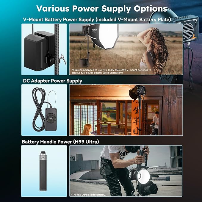 SIRUI C300XII 310W Portable LED Video Light