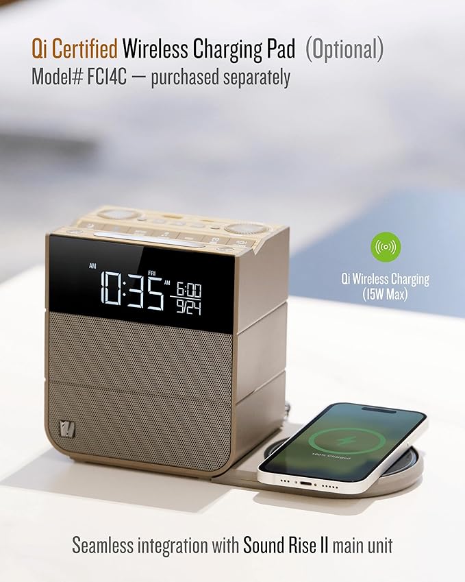 Soundfreaq Sound Rise II, SFQ-16: Bedside Alarm Clock Radio & Bluetooth S...