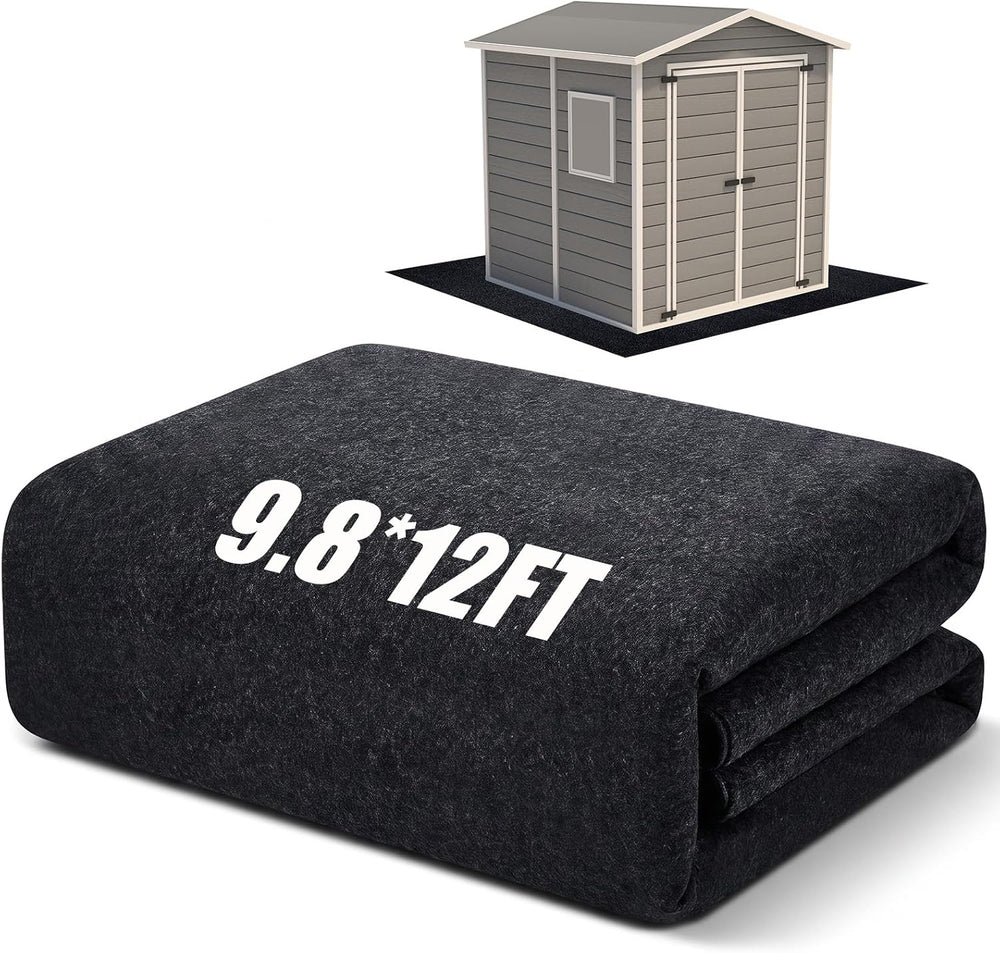 Shed Floor Mat 9.8 x 12 ft, PE Backing for Large Sheds, Garage and Workshop