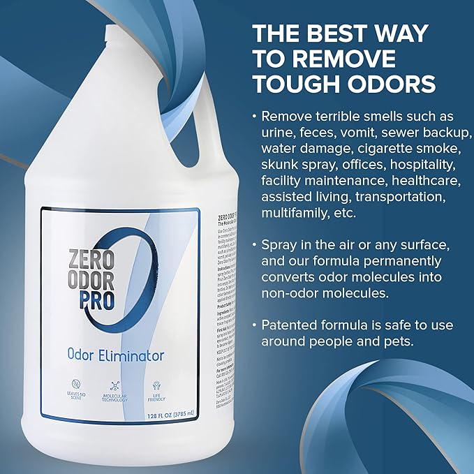 Zero Odor Pro - Commercial Strength Odor Eliminator & Neutralizer, Air Fr...