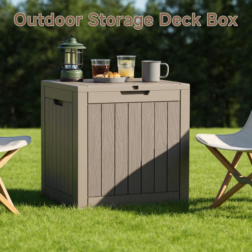 Deck Box Large Outdoor Storage for Patio Furniture, Outdoor Cushions, Garden ...