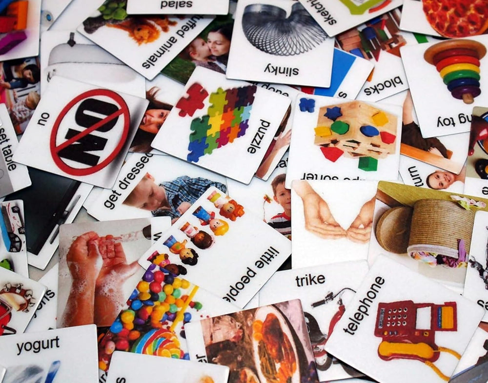 Smile4Autism Large 2"x2" Loose Visual Picture Cards, Receptive and ...