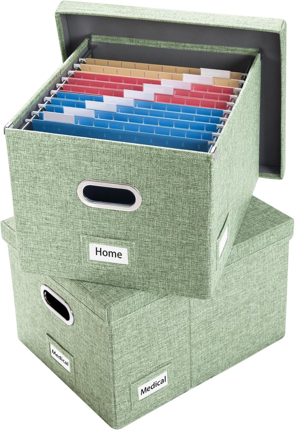 PRANDOM File Organizer Box (Set of 2)