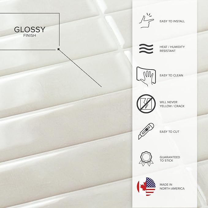 SMART TILES Peel and Stick Backsplash