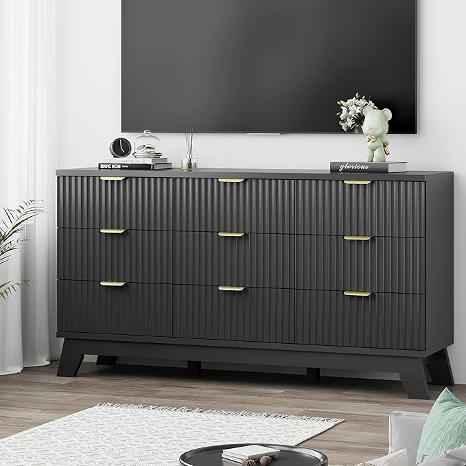 Xixini Fluted Dresser for Bedroom