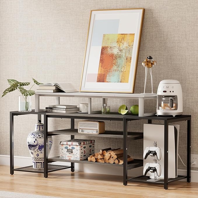 aboxoo 45" TV Riser for 32-60 inch TV, TV Riser Stand Shelf, Tabletop TV...