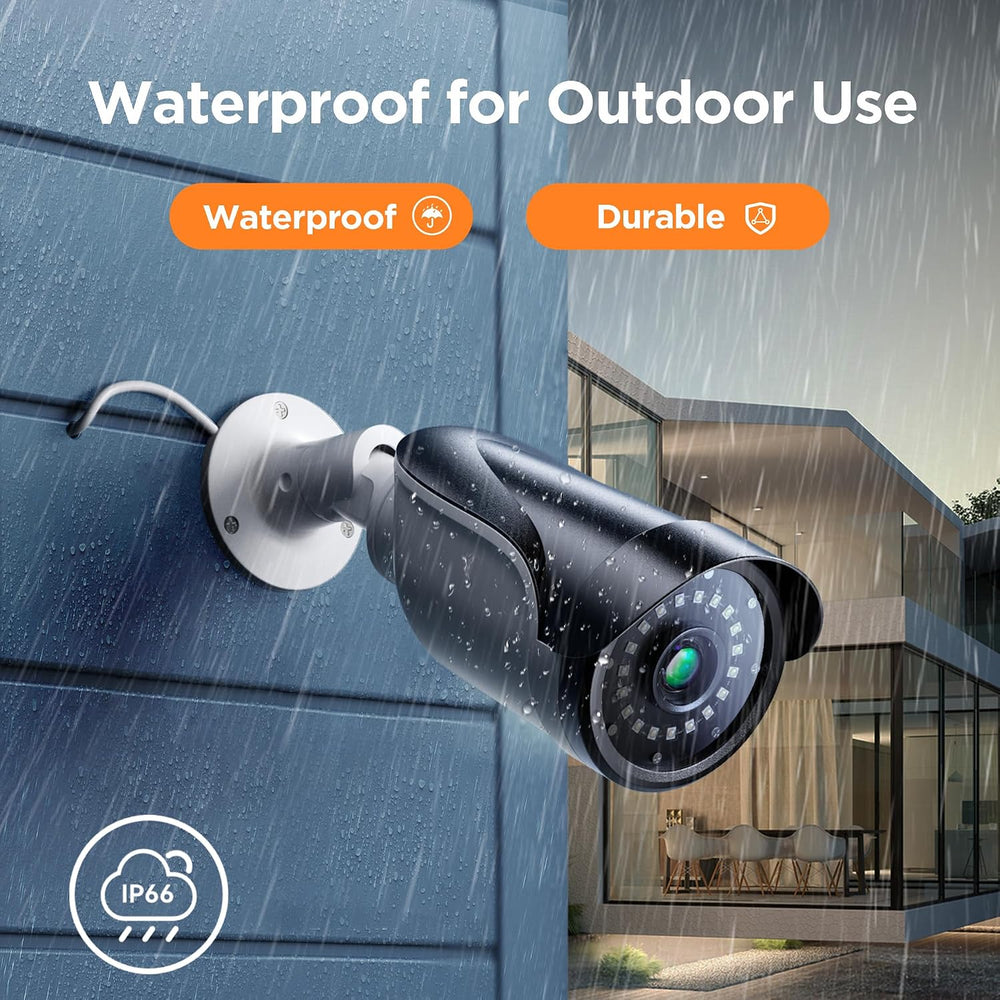 TIGERSECU 2MP Metal Long Range Security Camera for TVI/CVI/AHD/CVBS DVRs