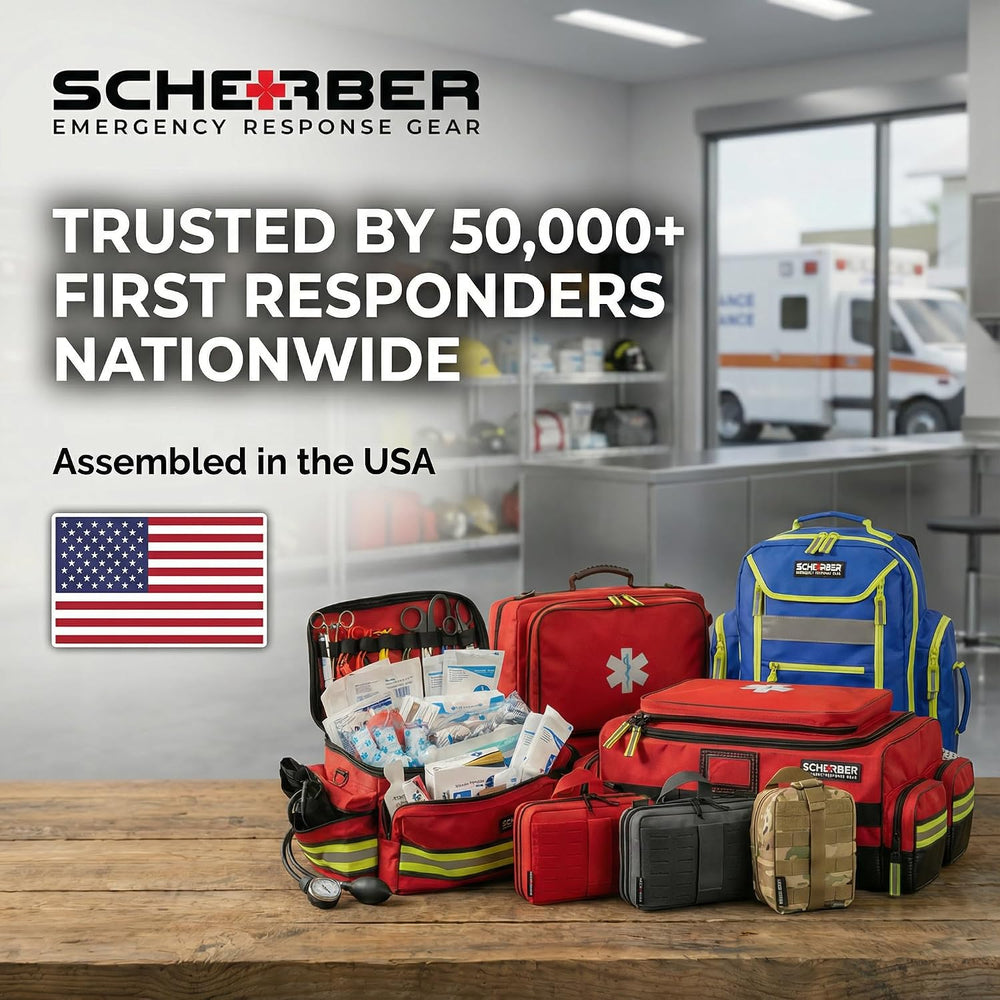 Scherber First Responder Fully-Stocked Large Professional Essentials EMT/EMS ...