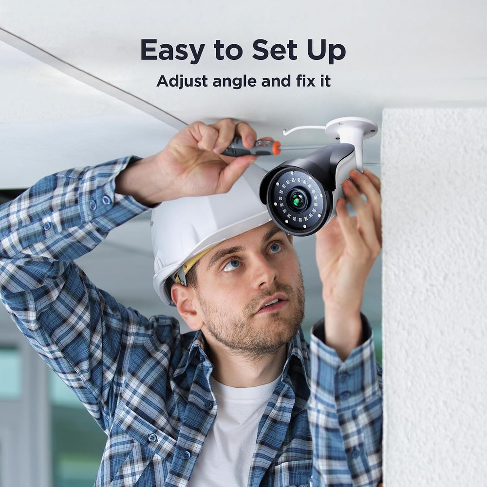 TIGERSECU 2MP Metal Long Range Security Camera for TVI/CVI/AHD/CVBS DVRs