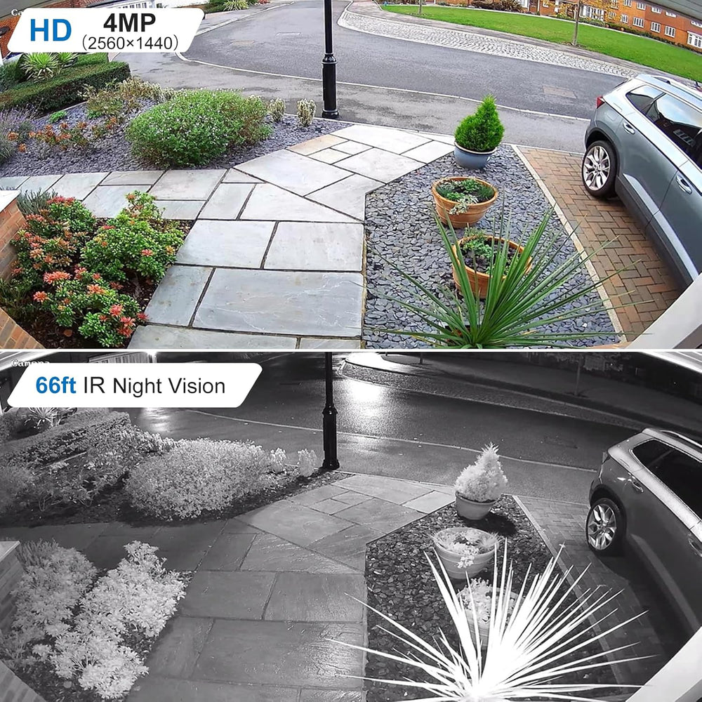 Anpviz 4MP PoE Security IP Bullet Camera with Microphone/Audio Outdoor
