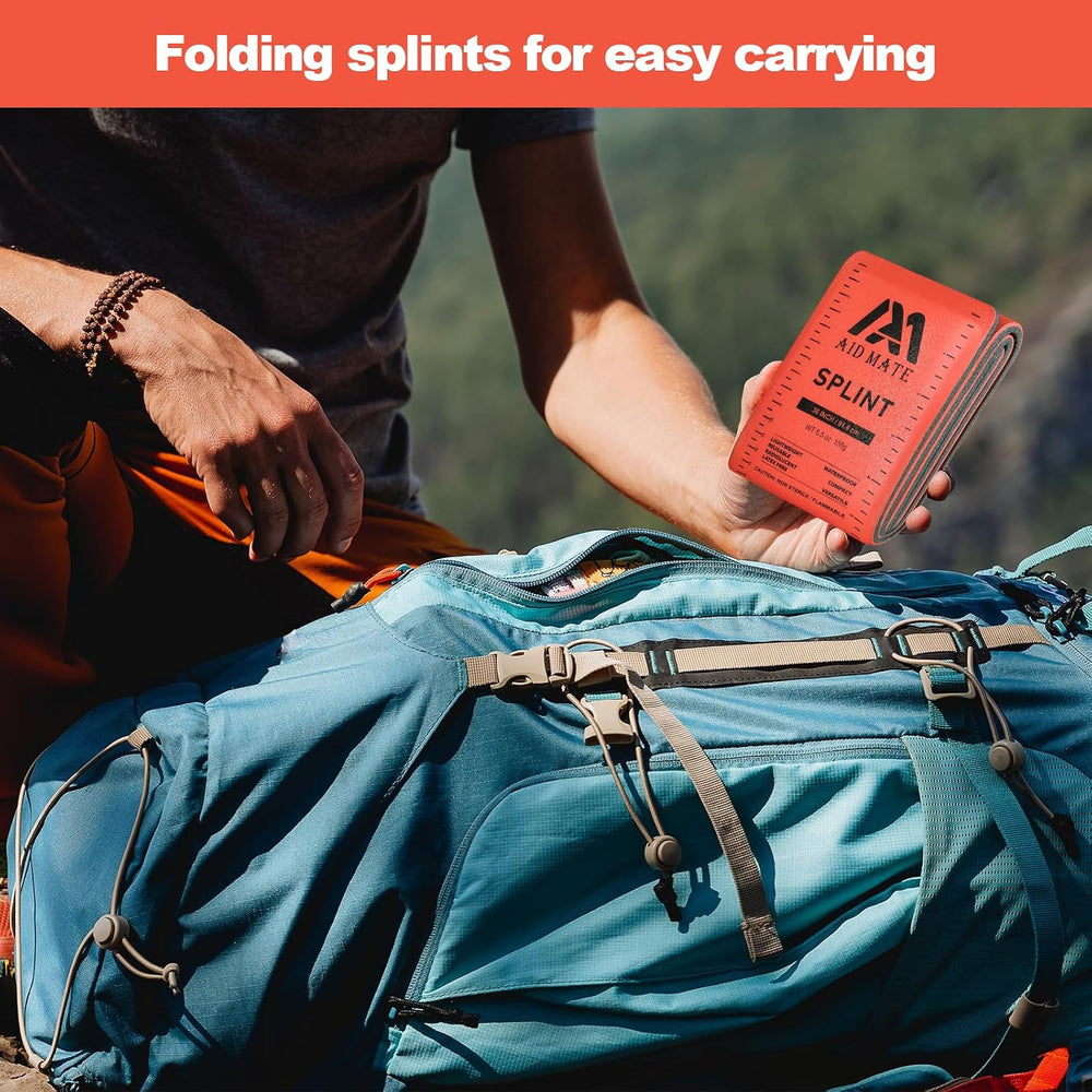 First Aid Splint Kit – 4 Reusable Malleable Splints (36"/18"/9&quot...