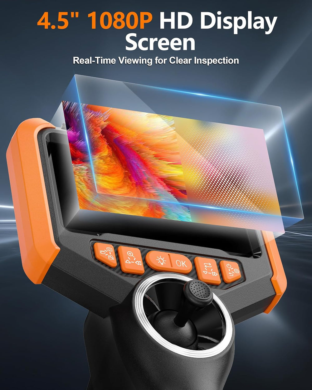 TORQBEAST-4-way borescope-borescope Camera with Light-Dual Lens Endoscope-Ins...