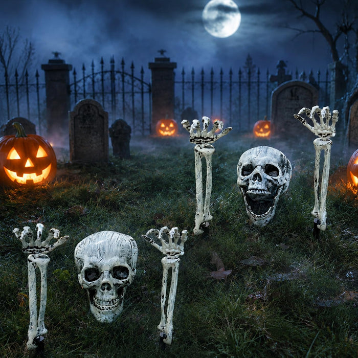 2-3 Pack Realistic Halloween Skeleton Stakes Decorations Outdoor for Yard