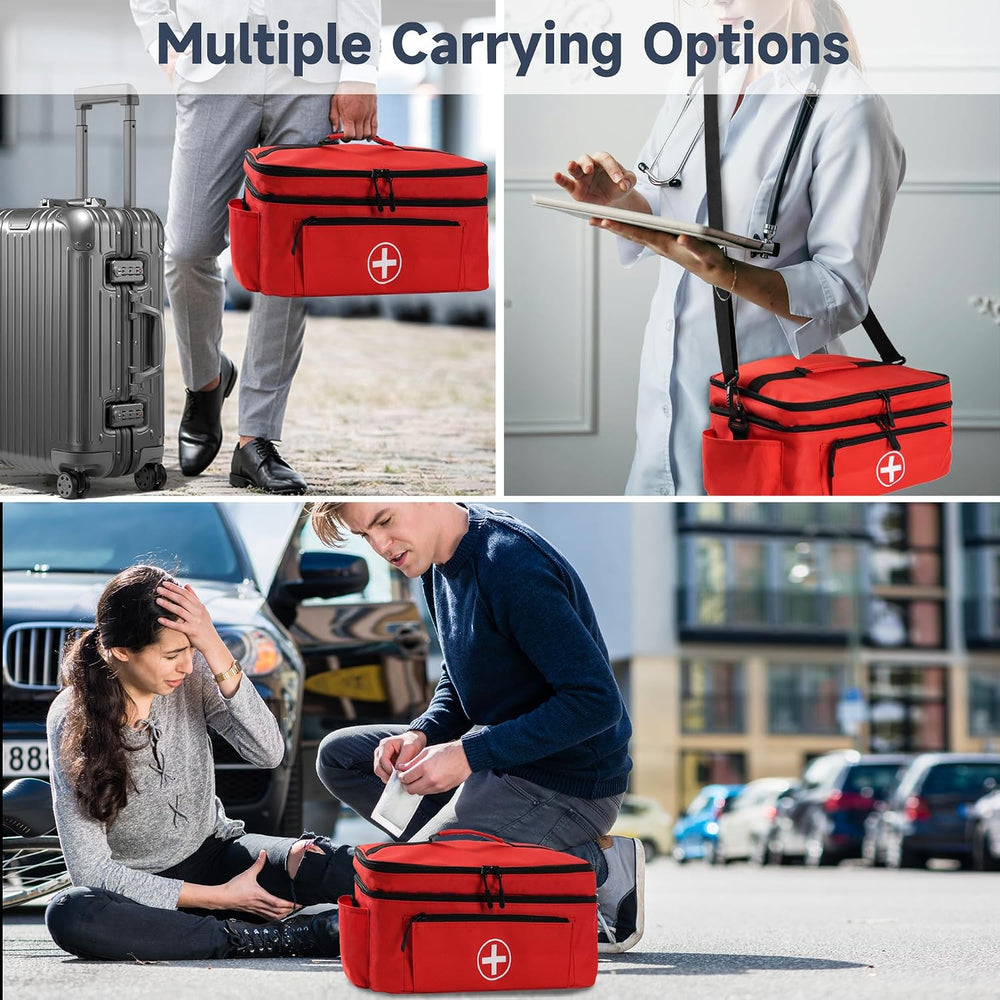 Medicine Organizer and Storage Bag Empty, Family First Aid Box, Pill Bottle O...