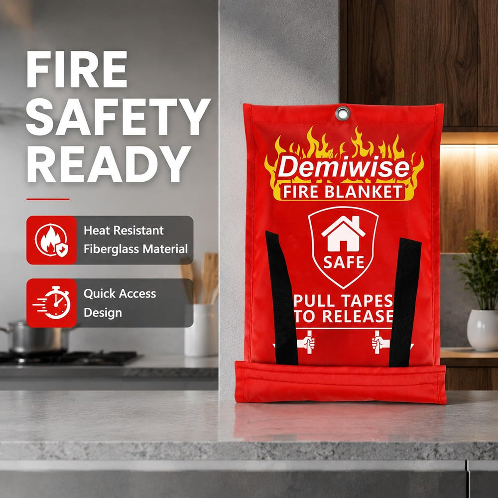 Emergency Fire Blankets for Home and Kitchen,4-Pack 40"x40"