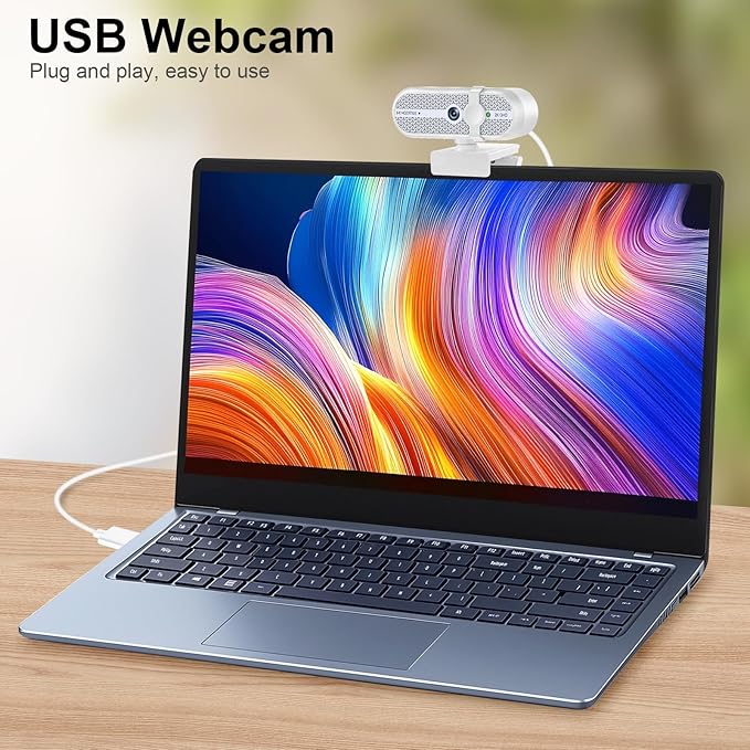 MOERTEK 2K Webcam for PC, Webcam