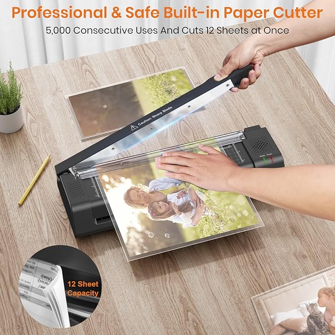 Gasbye Laminator Machine, 13-Inch Thermal Laminator