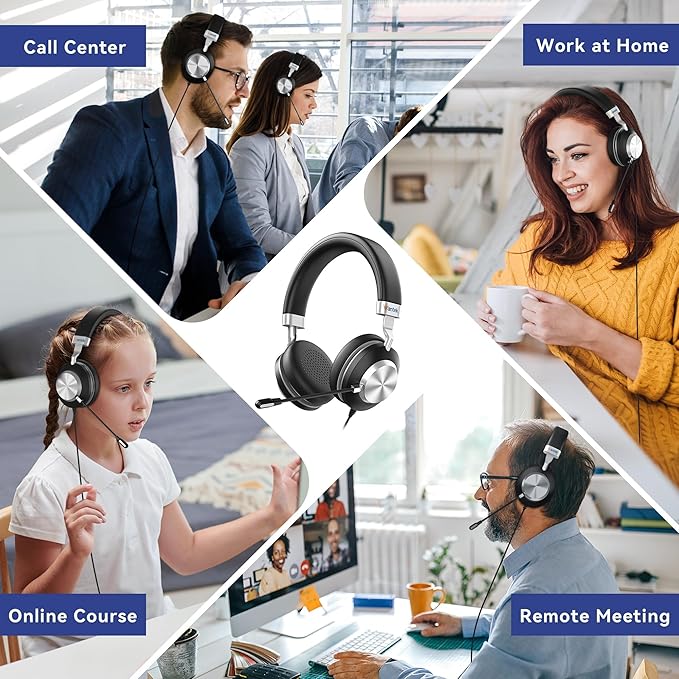 Wantek USB Headset with Microphone