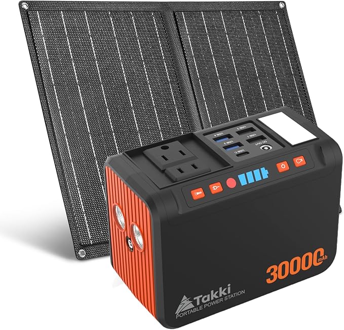Takki 111Wh Portable Solar Generator Power Station
