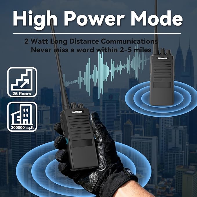 SAMCOM FPCN20A Walkie Talkies (2-Pack)