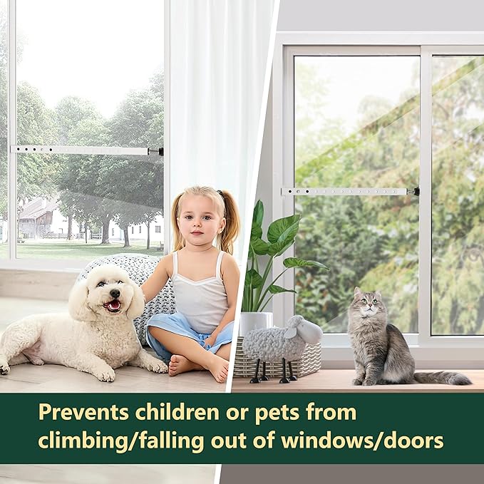 WooFog Window Security Bars Adjustable, Window Bars Security Inside Vertical ...
