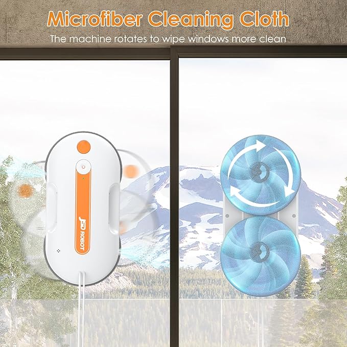 JSDROBOT Lite Window Cleaning Robot, 5300Pa Window Cleaner Robot