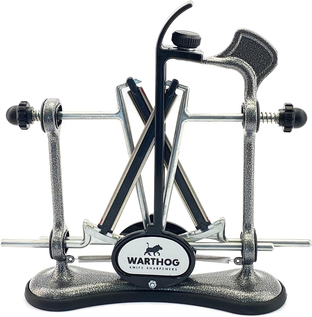 Warthog V-Sharp A4 Knife Sharpener, Diamond Rods, Metal Frame, GM Grey
