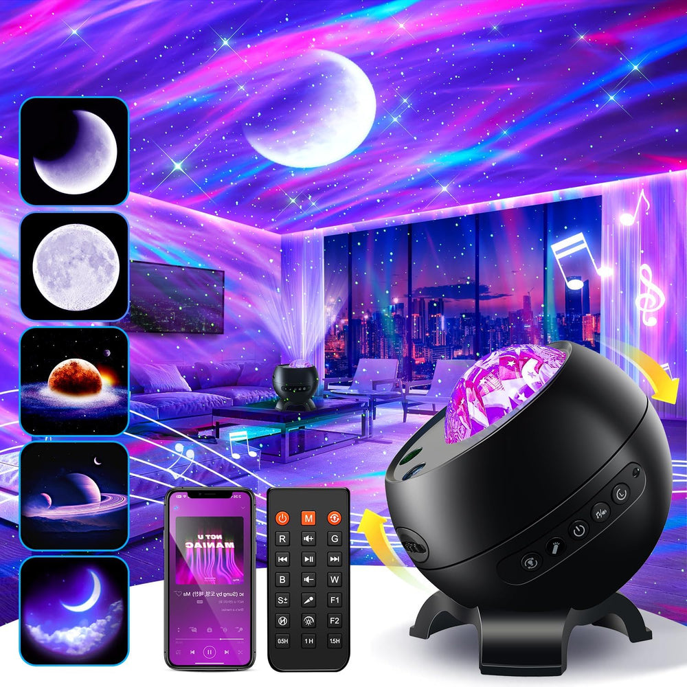 Northern Galaxy Light Projector, 300+Modes & 5 Films Star Projector, 15 W...