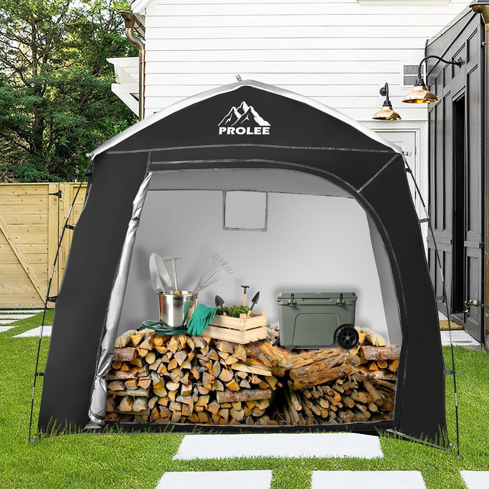 PROLEE Bike Storage Tent for 4-5 Bikes, 7.9 FT Waterproof Outdoor Bike Shed
