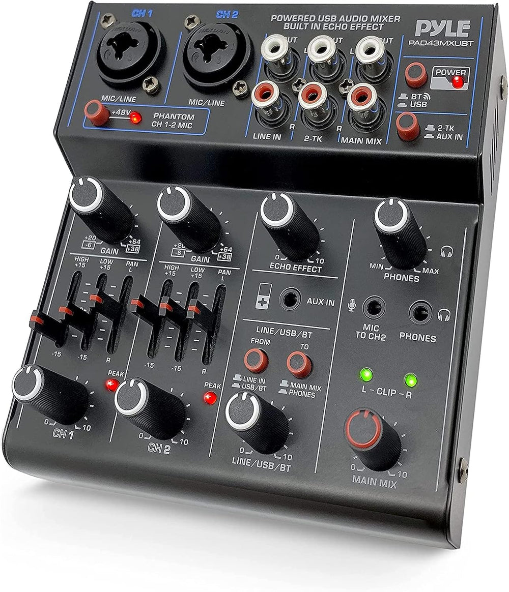 Pyle Professional Wireless DJ Audio Mixer