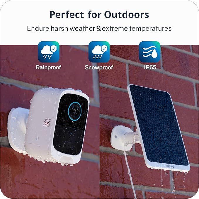 Safemo 4K Security Cameras Wireless Outdoor/Indoor, Battery Cameras