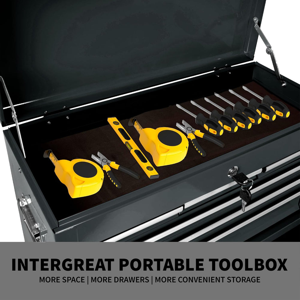 Maxority 8-Drawer Rolling Tool Chest with Lockable Wheels, Sliding Drawers, D...