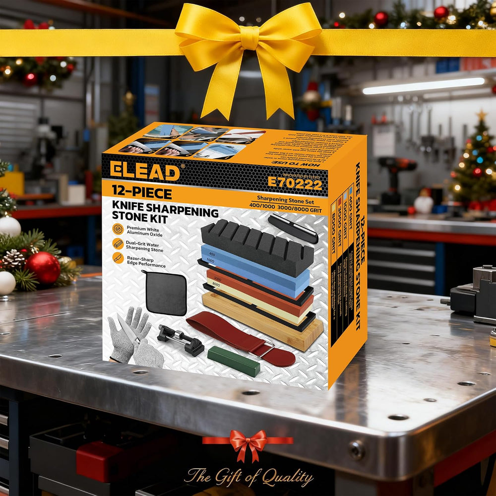12-Piece Knife Sharpening Stone Set, Whetstone 4 Side 400/1000 3000/8000 Grit...
