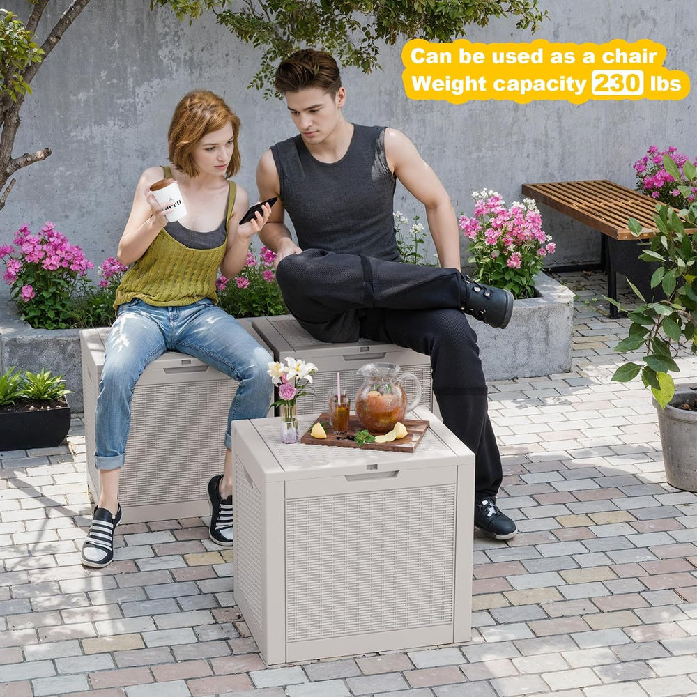 DRATO 31 Gallon Deck Box, Outdoor Storage Box for Patio Cushion, Garden Tools...