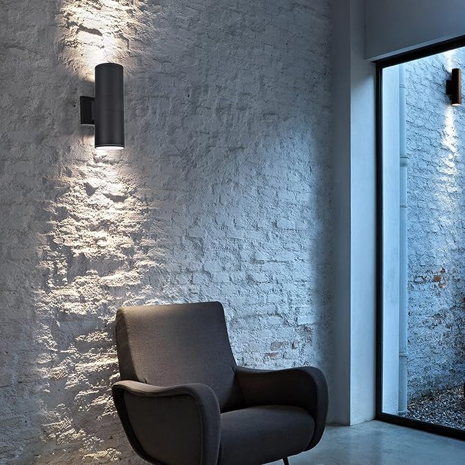 rosykite Dusk to Dawn Outdoor Wall Lighting, Double Up Down Aluminum Waterpro...