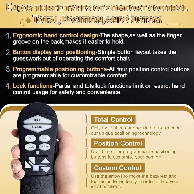 ZKAD-5 5 Pin Lift Chair Remote Only Fit
