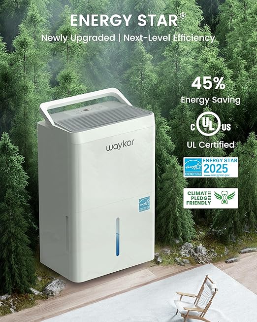 Waykar 5000 Sq.Ft 2025 Energy Star Dehumidifier
