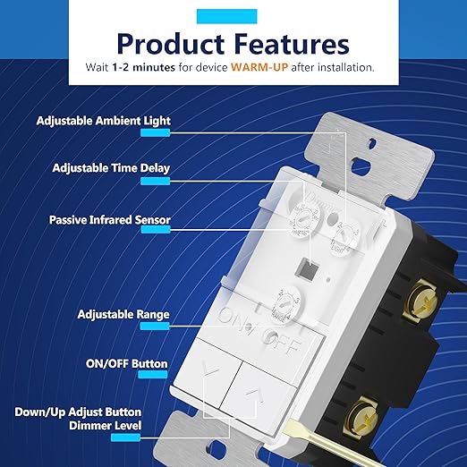 LIDER Motion Sensor Dimmer Switch