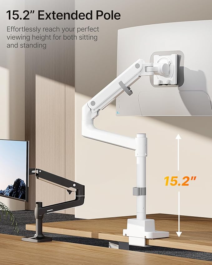 monTEK Heavy-Duty Single Monitor Arm