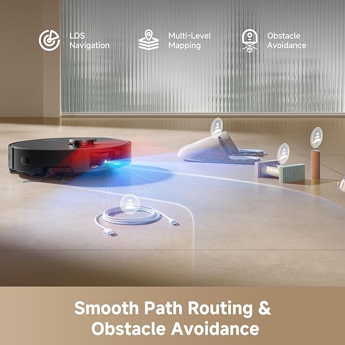 DREAME D20 Pro Plus Robot Vacuum, 000Pa Suction, DuoBrush