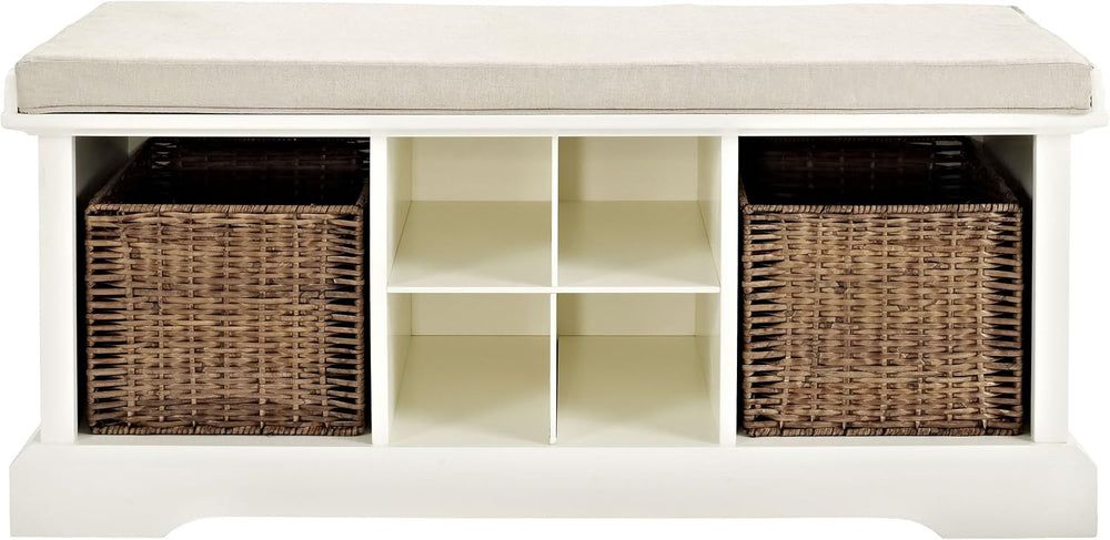 Crosley Furniture Brennan Entryway Bench, Shoe Rack