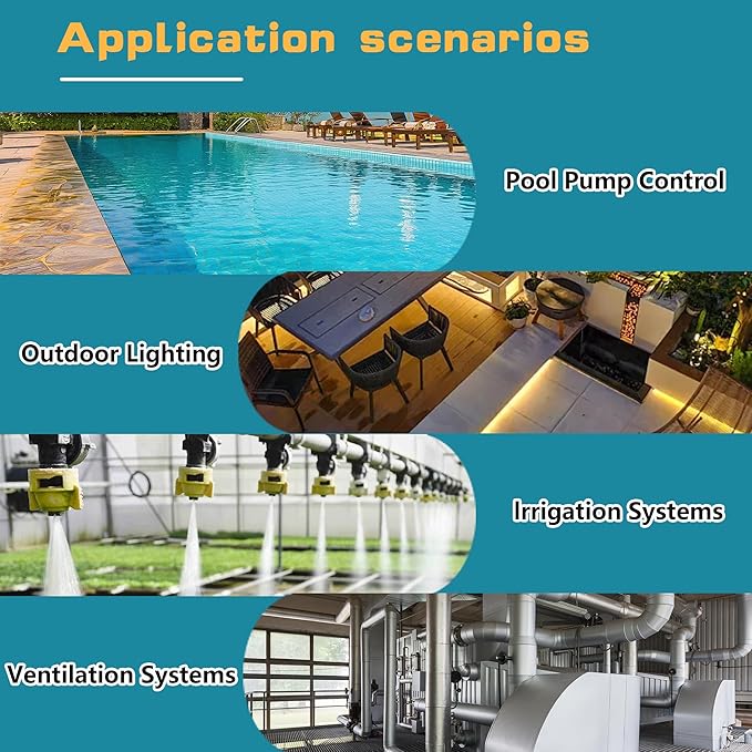 T104 Electromechanical Timer Switch Versatile Scheduling Manual Override