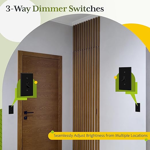 TG Digital Toggle Dimmer Light Switch (2 Pack)