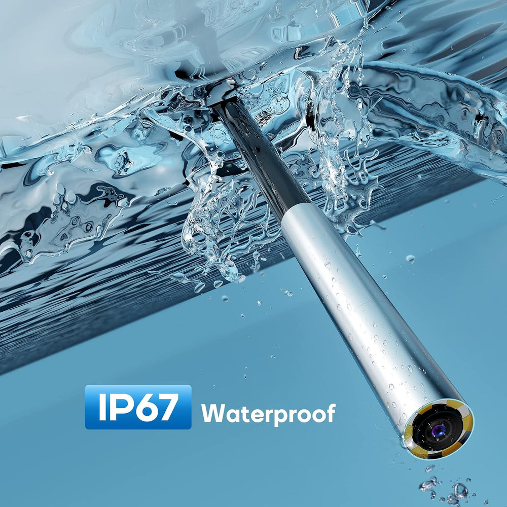 3.9mm Slim Wireless Endoscope, 2.0MP HD Inspection Camera with Light