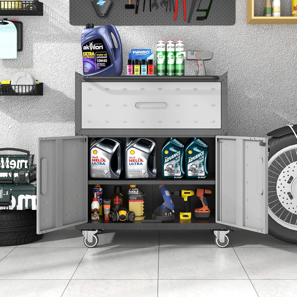 Metal Storage Cabinet for Garage, Tool Cabinet, Utility Cabinet