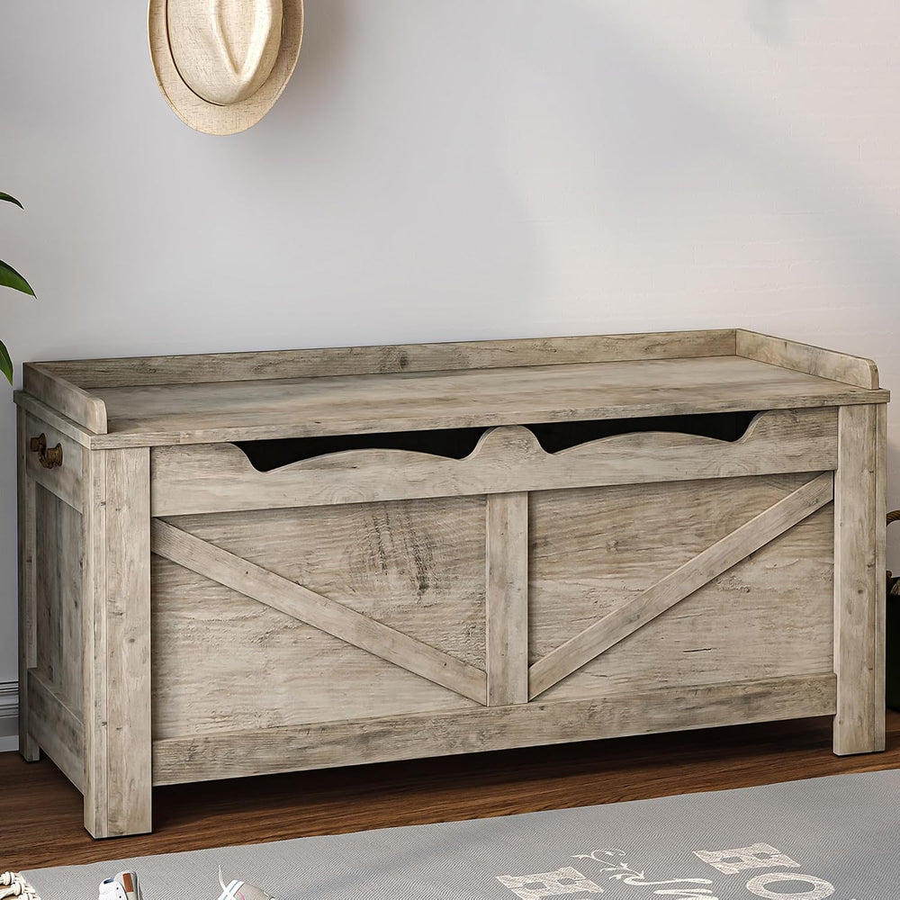 Hzuaneri 39" Storage Chest | Stuffed Animal and Blanket Storage for Bedroom